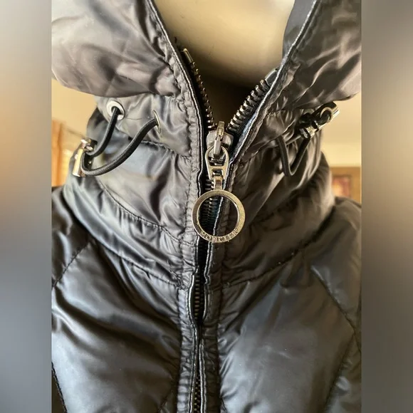 Moncler down puffer jacket black